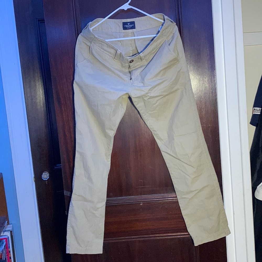 American Eagle Slim Straight Khakis